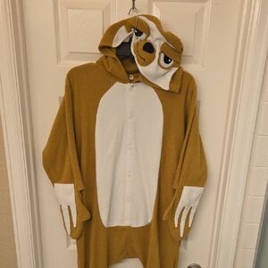 Kids Brown Sloth Onesie
